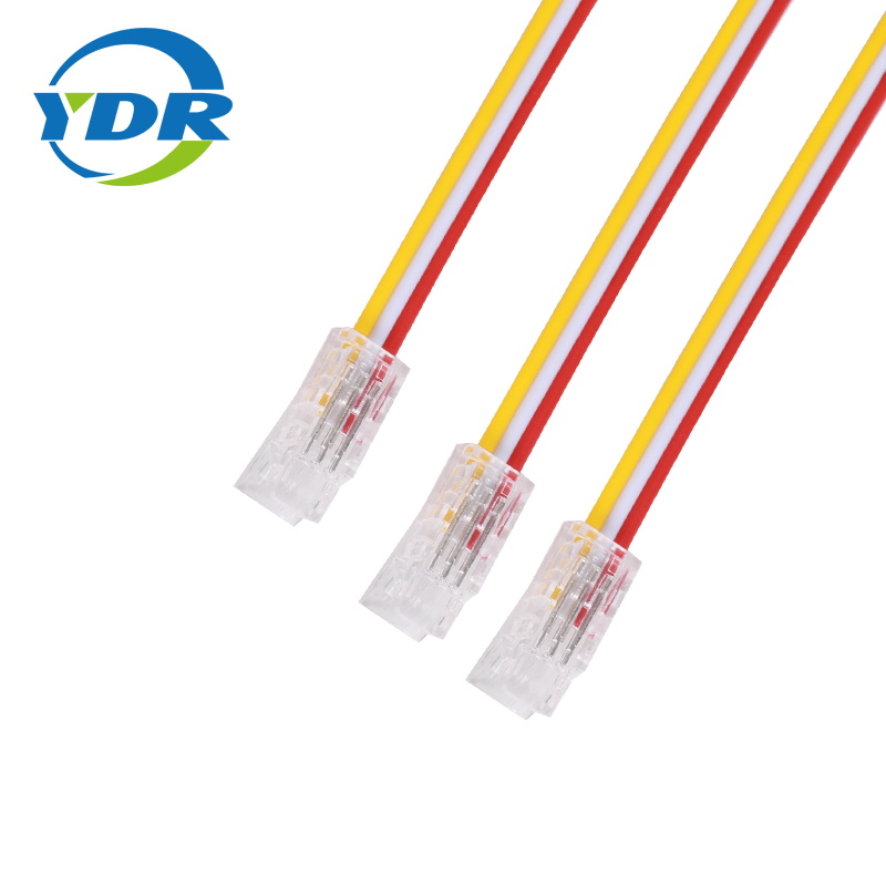 3 Circuits 10mm Lapad Mabilis na Plug Para sa 5050 Dual Kulay LED Strip Connector Solderless